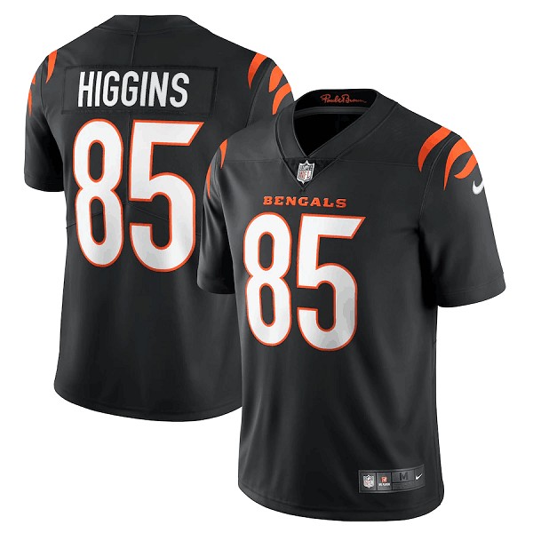 Men's Cincinnati Bengals #85 Tee Higgins 2021 Black NFL Vapor Untouchable Limited Stitched Jersey